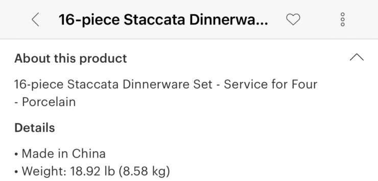 16Pc Staccata Dinnerware set - Image 5