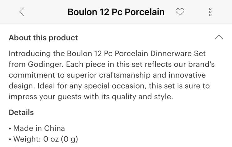 Boulon 12Pc Dinner Set - Image 2