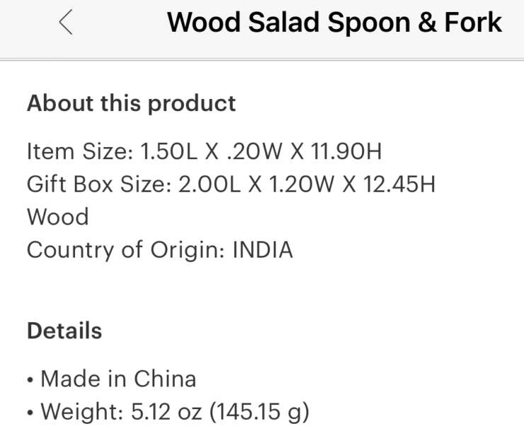 Wood Salad Spoon & Fork - Image 2